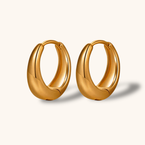 Gold Plated Ava Huggie Earrings