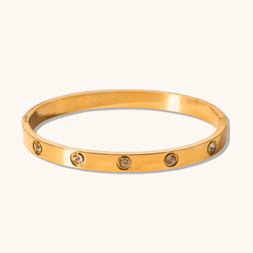 Gold Plated Amy Bangle Bracelet