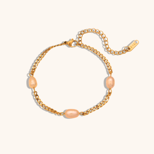 Gold Plated Isla Pearl Bracelet