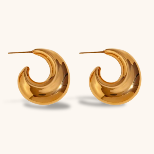 Bianca 18K Gold Plated Loop Earring