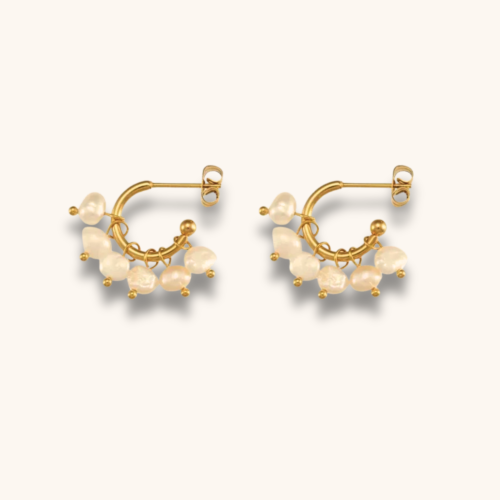 Mini Pearl Drop 18K Gold Plated Earring