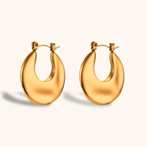 Claire 18K Gold Plated Hoop Earring