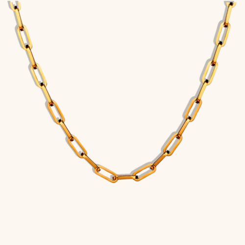 Audrey 18K Gold Plated Link Necklace