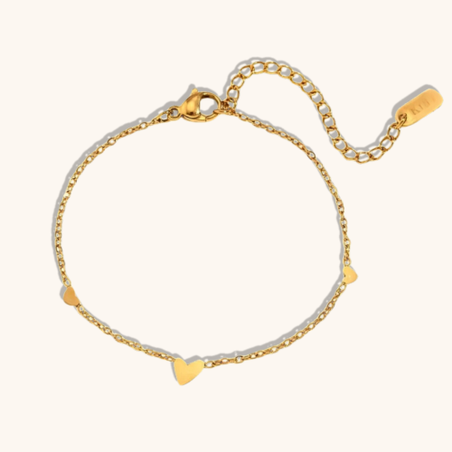 Esther 18K Gold Heart Bracelet
