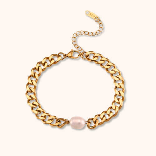 Amara 18K Gold Plated Cuban Bracelet