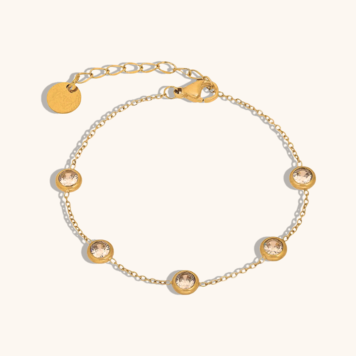 Mini Dot Gold Plated Bracelet