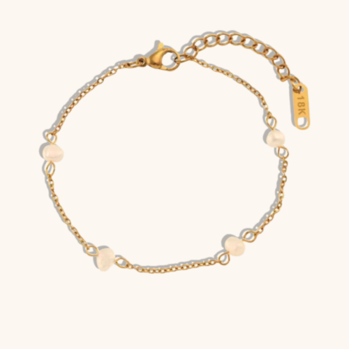 Ruth Gold Plated Pearl Bracelet