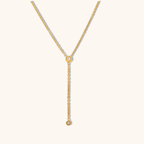 Leia Gold Plated Drop Chain