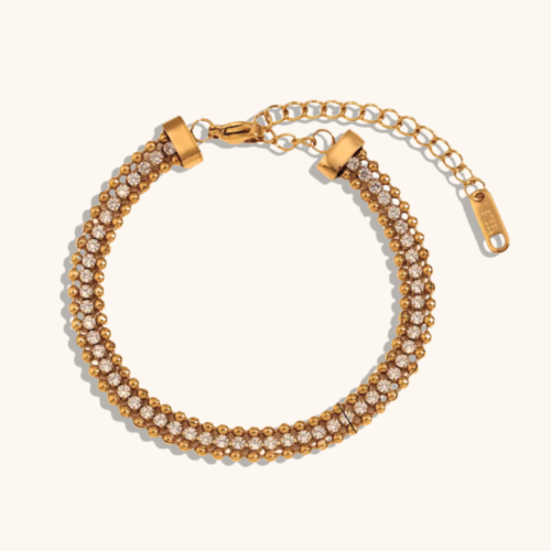 Hayden Gold Plated Zircon Bracelet