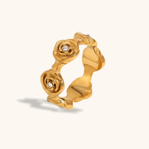 Rose 18K Gold Plated Ring