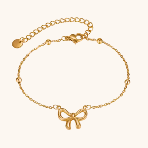 Petite Bow 18K Gold Plated Bracelet
