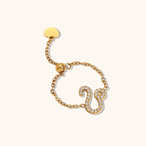 Leo 18K Gold-Plated Zodiac Ring