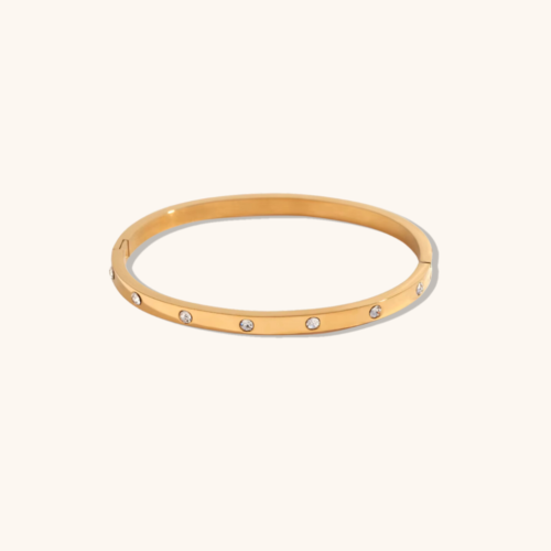 Mini Amy 18K Gold Plated Bangle Bracelet