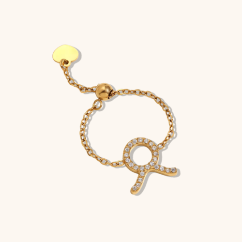 Taurus 18K Gold-Plated Zodiac Ring